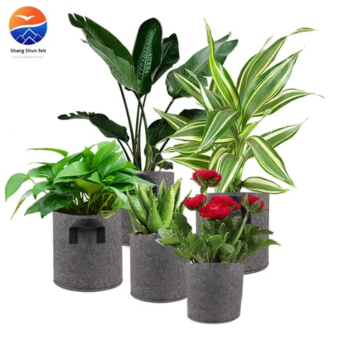 Felt Reusable Potato Grow Bag Breathable Fabric Pots Planting Bucket Cross-Border Handheld