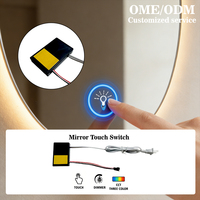Interrupteur tactile intelligent Shinechip TSP-001 pour miroir LED de salle de bain avec indice de protection IP20 110V/220V 12W