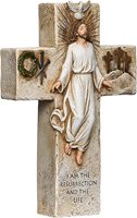 Résine Père Jésus Jésus Résurrection Mur Croix Logé Décoration
