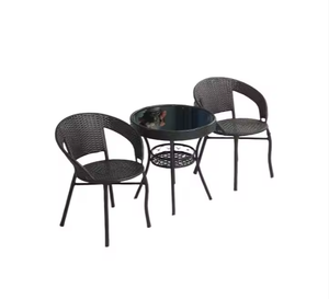 Fabbrica all'aperto Rattan giardino <span class=keywords><strong>da</strong></span> pranzo 1 <span class=keywords><strong>tavolo</strong></span> <span class=keywords><strong>e</strong></span> <span class=keywords><strong>2</strong></span> <span class=keywords><strong>sedie</strong></span> <span class=keywords><strong>Set</strong></span> Patio <span class=keywords><strong>tavolo</strong></span> <span class=keywords><strong>sedie</strong></span> per ristorante bar Hotel mobili - Product Image 5