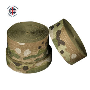 Sangle tactique personnalisée à impression numérique, diverses spécifications, sangle de ceinture tactique en nylon polyester jacquard robuste de couleur verte - Product Image 1