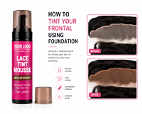 Mousse Teintante pour Dentelle Marque Privée – Finition Naturelle pour Perruques en Dentelle, S'adapte à la Teinte de Votre Peau – Brun Clair, Moyen, Foncé