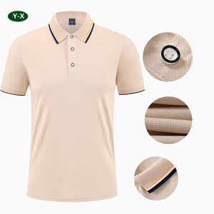 Camisetas de hombre bordadas de media manga corta transpirables de verano para hombre de alta calidad al por mayor, camiseta <span class=keywords><strong>Polo</strong></span> para hombre, venta al por mayor de 2017 - Product Image 1