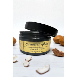 Burro per il corpo caldo e accogliente crema di cocco infuso con burro di karité - Product Image 3