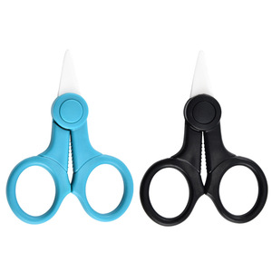 Tijeras dentadas de cerámica pequeñas de 4 pulgadas para uso doméstico, incluyendo tijeras para cápsulas de bebé, tijeras para verduras y alimentos para bebés. - Product Image 4