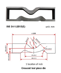 Cortador de Muestras de Goma y Plástico para Pesas, según Normas <span class=keywords><strong>ASTM</strong></span> D412 y <span class=keywords><strong>ASTM</strong></span> D624 - Product Image 4
