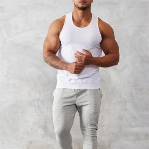 Özel erkekler spor artı boyutu kolsuz <span class=keywords><strong>Tee</strong></span> pamuk hızlı kuru kas spor egzersiz Tank Top - Product Image 2