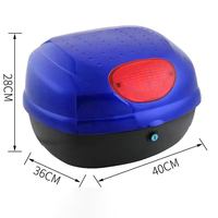 Usine en gros 29L moto boîte Scooter Top Case universel Scooter Top Box plastique queue Boxs