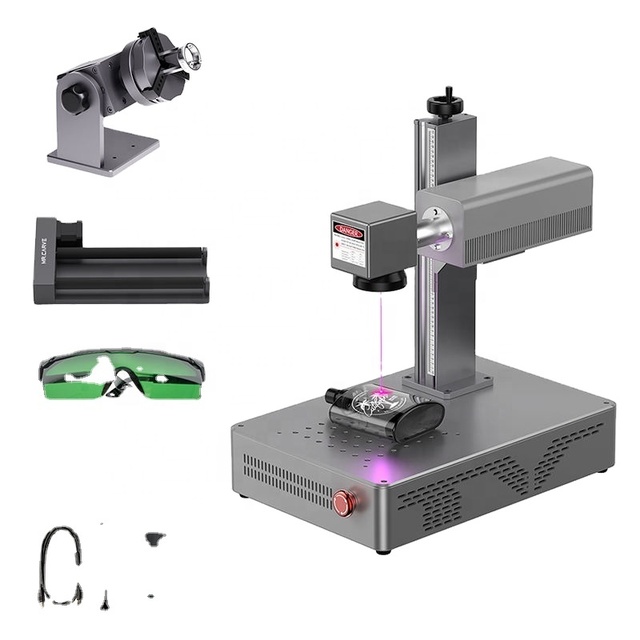 ActionLasers DAJA A1 Laser 5W UV Flying Laser Marking Machine 50W Fiber Laser Raycus Ezcad Control System Jpt Graphic Format for Glass