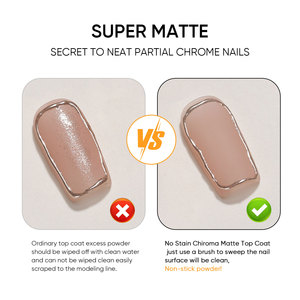 Esmalte de Uñas en Gel UV de Lujo Hanyi, Calidad Premium, Sin HEMA, Personalizable con Marca Privada, Sin Manchas, Acabado <span class=keywords><strong>Mate</strong></span> Cromado - Product Image 5