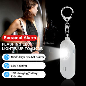 130DB Sirena LED Portátil Emergencia SOS Seguridad Autodefensa Alarma Llavero Alarma Personal para Mujeres Niños Ancianos - Product Image 6