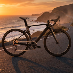 Vélo <span class=keywords><strong>de</strong></span> route en fibre <span class=keywords><strong>de</strong></span> carbone TWITTER, 16 vitesses, freins à jantes, roues en aluminium, design léger, pédales ordinaires - Product Image 6