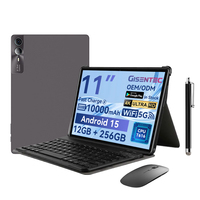 Usine haut de gamme F11 12 pouces 12 Go 256 Go 4K Incell Android 15 4G WIFI appelant tablette PC avec étui clavier