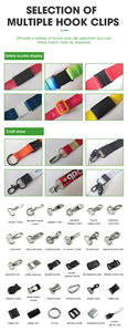 Logo personnalisé Lanyard personnalisé Sublimation de colorant polyester porte-clés lanyard de cou en gros - Product Image 3