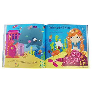 Sách Truyện Nàng Tiên Cá In Bìa Cứng Cho Trẻ Em Có Đính Kim Sa Hai Chiều Trên Bìa - Product Image 5