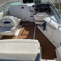 Tapis de pont en mousse EVA imitation teck pour plateforme de bain et cockpit de bateau, style SeaDek MarineMat, auto-adhésif, pour Chaparral 215 SS 2003