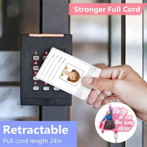 Spot-quality shiny, fun, easy-pull, retractable acrylic keychains, irregular name badges, and ID card <b>buckles</b>. Manufacturer. - Product Image 5