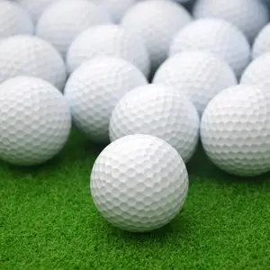 Özel Logo kişiselleştirilmiş baskılı toplu sürüş aralığı 3 katmanlı uygulama eğitimi Golfball Balles Golf topları