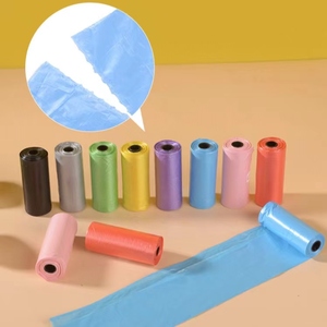 Birden fazla renk seçenekleri özel PE Pet köpek Poop atık torbası rulo paketleri biyobozunur ucuz köpekler için kaka poşetleri - Product Image 3