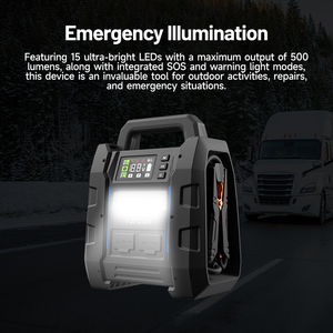 Многофункциональное пусковое устройство TOPDON V4500 Plus PD100W с быстрой зарядкой, суперконденсаторный пусковой бустер, портативное зарядное устройство, пусковое устройство для грузовиков - Product Image 3