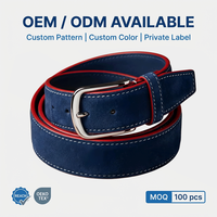 Ceinture en cuir suédé véritable pour homme avec boucle automatique, logo personnalisé, sangle de taille pour jeans décontractés, vente en gros d'usine