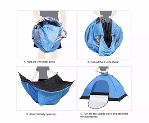 Polar Everest Tente de <span class=keywords><strong>camping</strong></span> instantanée pour une personne seule taille S Tente portable légère à installation facile et étanche pour la randonnée en plein air - Product Image 4