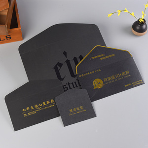 Conception personnalisée de luxe feuille d'or voeux de mariage ont enveloppe blanche bijoux carte de remerciement avec logo pour votre carte d'achat - Product Image 4