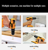 Ensemble de perceuse rechargeable 21V (vitesse variable) outils électriques (travail du bois) ensemble de perceuse électrique de vente d'usine