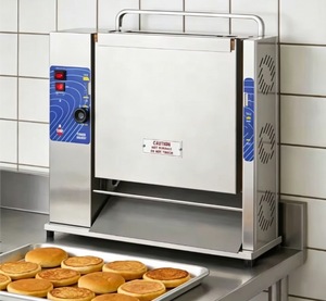 H260F Shineho Hot Sale New Design High Efficiency Stainless Steel Commercial Vertical Contact Toaster Burger Bun Maker for Baker - Product Image 1