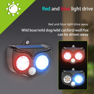 Ahuyentador de Animales Solar Aibo, Dispositivo de Control de Plagas para Exteriores con Luz Intermitente Roja y Azul - Product Image 5
