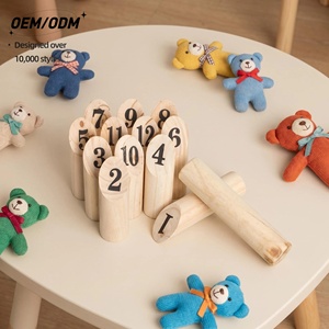 Jouet interactif éducatif précoce pour enfants en bois Montessori avec 13 épingles écologiques |   OEM ODM Vente en gros - Product Image 1