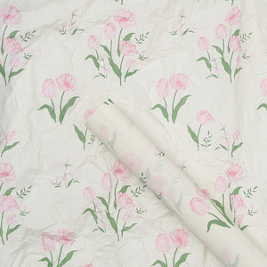 Promotion Gift Wrapping 50-75cm <strong>Colorful</strong> Bamboo Pulp Pink <strong>Tissue</strong> Silk <strong>Paper</strong> Coated with Nice Pattern Quality Blush Use - Product Image 4