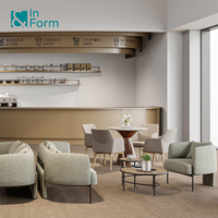 Juego de Sofás de Diseño Nórdico Elegante con Cintura Hueca, Muebles de Oficina de Diseño Único, Sofás Decorativos para Vestíbulo de Hotel, Sala de Estar y Hogar