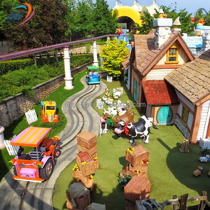 Trenes de Parque de Atracciones para Niños, Equipos de Feria, Trenes de Juego para Parques Infantiles, Trenes de Feria, Trenes de Granja Felices en Venta - Product Image 1
