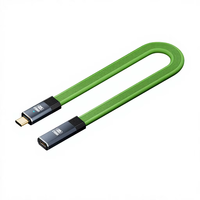 Câble d'extension FPC plat Type-C mâle-femelle 100W PD 5A Charge rapide 20 Gbps OTG Vidéo audio 8K VR Ordinateur portable Téléphone portable Cuivre pur