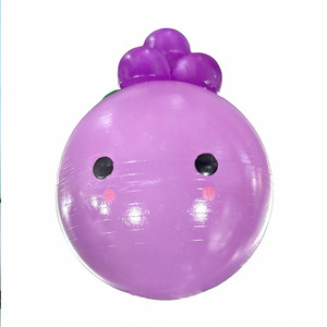 8cm Lovely Crystal Grape TPR <b>Squishy</b> Ball Toy New Creative Stress Relief Squeeze Toy for Kids and Adults Relaxing Time Gift - Product Image 2