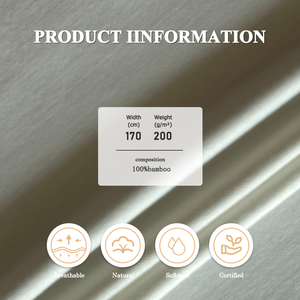 ECOU ECO-YJBF1920 %100 Bambu Elyafı Kabarcık Kumaş 30'lu İplik Atkı Örgü 200g/m 170cm Genişlik Çevre Dostu Organik Anti-Bakteriyel - Product Image 2