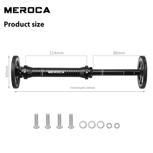 MEROCA <span class=keywords><strong>tige</strong></span> télescopique réglable Installation facile en alliage d'aluminium roue de voiture frein à disque petit tissu roue de vélo pliante - Product Image 3