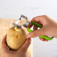 Fabrieks-OEM groothandel keuken gadgets fruit- en groentegereedschap PP handvat roestvrij staal Y-vormige aardappel mango ui schiller