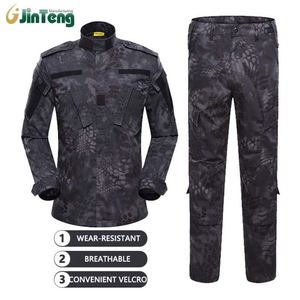 JINTENG kamuflaj yeşil taktik üniforma kurbağa takım tasarım açık güvenlik görevlisi giyim ile OEM hizmeti toptan - Product Image 5
