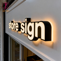 Publicité extérieure, signalétique extérieure, enseigne LED personnalisée pour entreprise, logo LED pour café, restaurant, enseigne LED pour entreprise