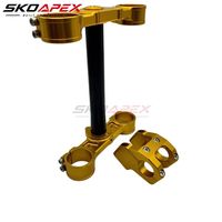 Conjunto de Abrazadera Triple CNC de Aluminio para Horquilla Delantera y Vástago de Dirección de Moto Eléctrica Sur Ron Light Bee - Piezas de Mejora para Chasis