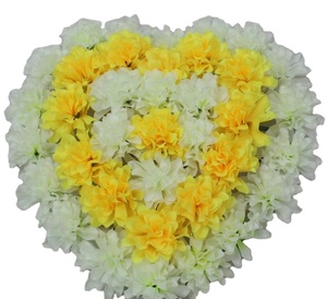 Fiore Artificiale a Forma di Cuore <span class=keywords><strong>Margherita</strong></span> per Cimitero - Product Image 1