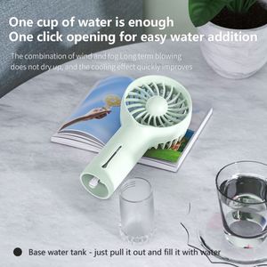 4 Colors Mini Portable USB Rechargeable <b>Handheld</b> Mist <b>Fan</b> Foldable Air Cooling Plastic <b>Fan</b> With Water Spray Hand <b>Fan</b> - Product Image 2