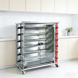 Horno Asador de Pollos Rotatorio Comercial a Gas de 3/6/9 Niveles con Control de Temperatura para <span class=keywords><strong>Restaurante</strong></span> - Product Image 4