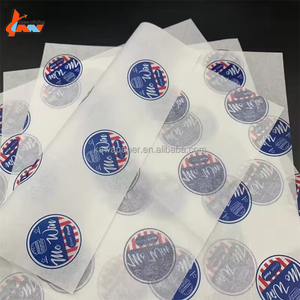 Papier d'emballage alimentaire anti-graisse imprimé avec logo personnalisé, feuilles de papier ciré pour emballages de hamburgers et de sandwichs, fournitures pour restaurants - Product Image 2
