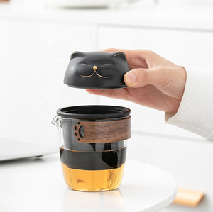 Mini théière de voyage <span class=keywords><strong>en</strong></span> céramique, style Kung Fu chinoise, 1 théière, 3 tasses, <span class=keywords><strong>tasse</strong></span> <span class=keywords><strong>à</strong></span> <span class=keywords><strong>thé</strong></span> <span class=keywords><strong>en</strong></span> <span class=keywords><strong>porcelaine</strong></span> <span class=keywords><strong>avec</strong></span> <span class=keywords><strong>infuseur</strong></span> <span class=keywords><strong>à</strong></span> <span class=keywords><strong>thé</strong></span>, sac Portable pour l'extérieur - Product Image 1