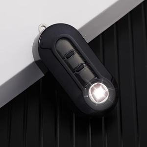 Pour <span class=keywords><strong>Fiat</strong></span> <span class=keywords><strong>500</strong></span> 3 boutons TPU <span class=keywords><strong>Gold</strong></span> Edge voiture Flip pliant étui à clés couverture télécommande clé porte-coque porte-clés accessoires - Product Image 5