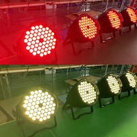 FEIYUEYUE DMX512 7CH Projecteur LED PAR RGB 54x3W à activation sonore pour mariages, clubs, scènes et éclairage DJ