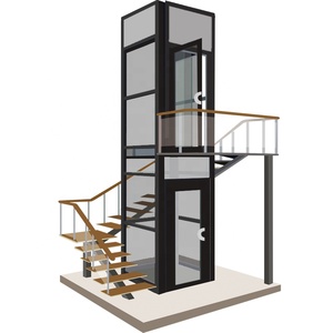 Mini Residentiële Lift 3 Verdieping Outdoor Home Lift Met Twee Deuropening - Product Image 1